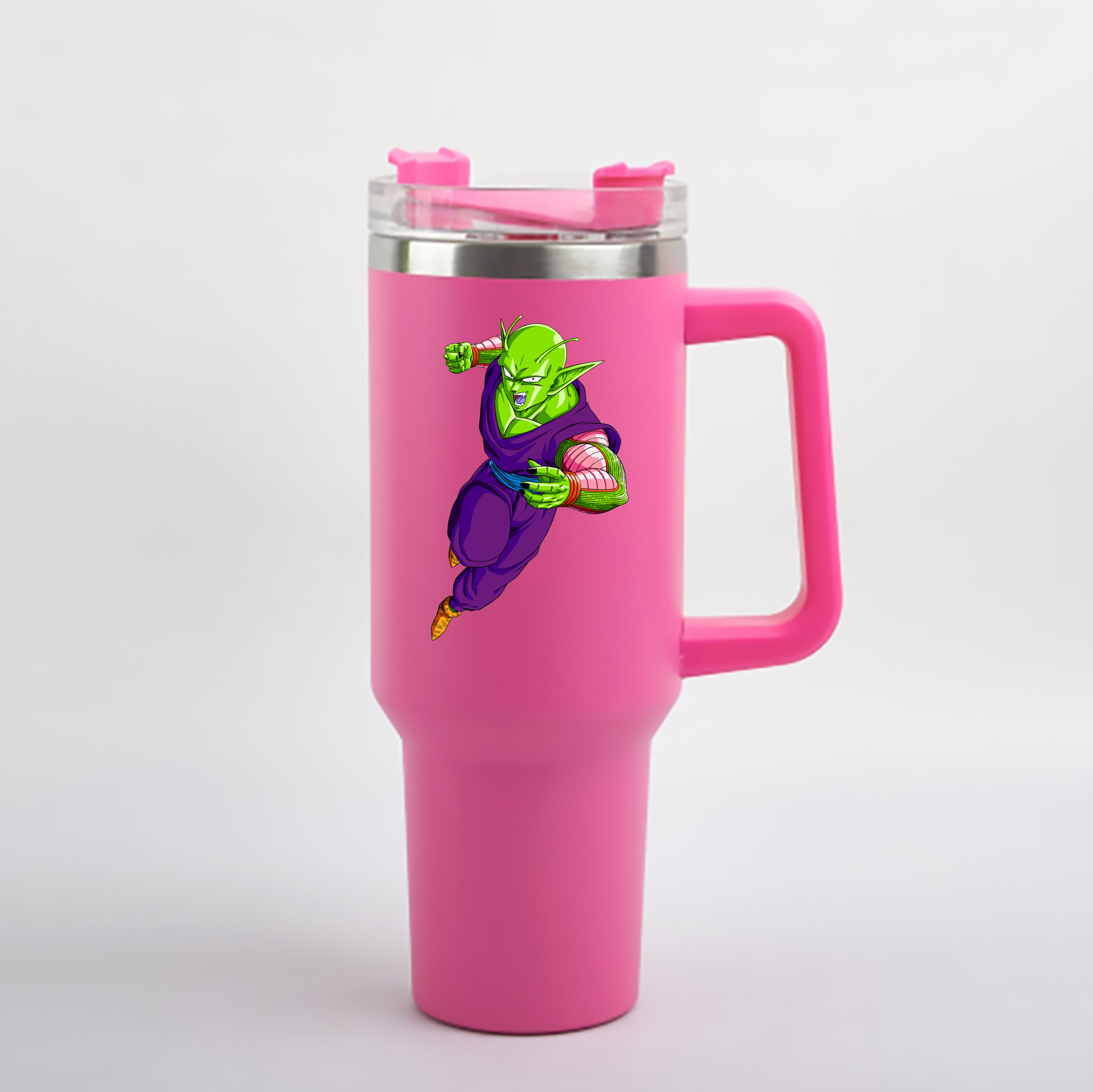 （画像用） ドラゴンボール ピッコロ DRAGON BALL Piccolo 1200mL車用タンブラー - クリスタルステッカー（プラスチックストロー付き）